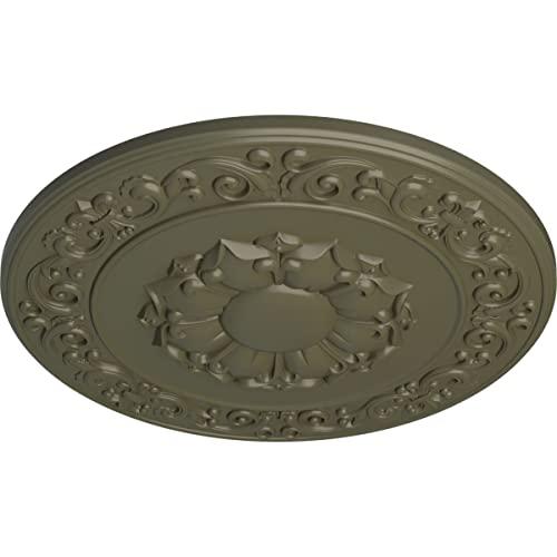 Ekena Millwork Ekena Millwork CM27SYPTF Sydney Ceiling Medallion, 27 3/4\"OD x 2\"P (Fits Canopies up to 5 3/4\"), Hand-Painted Painted Turtle