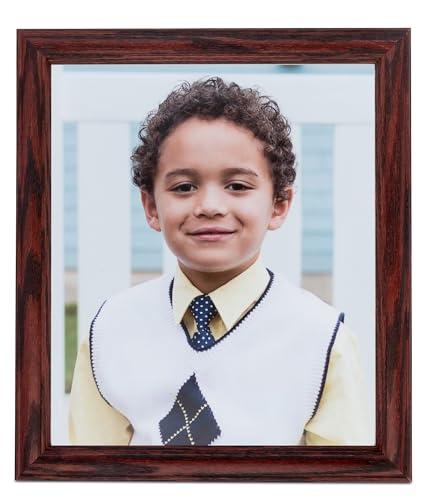 ArtToFrames ArtToFrames 18x34 inch Cherry stain on Solid Red Oak Wood Picture Frame, 2WOM0066-59504-YCHY-18x34