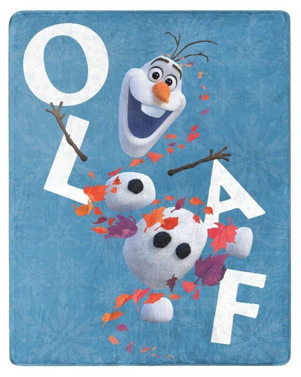 NORTHWEST ENTERPRISES NORTHWEST ENTERPRISES Disney Frozen 2 Olaf Silky Soft Throw Blanket 40" x 50" Olaf's Adventures II