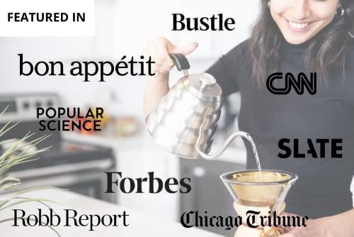 Barista Warrior Barista Warrior Pour Over Coffee Kettle with Thermometer for Exact Temperature - Gooseneck Pour Over Kettle for Pour Over Coffee and Tea, Stainless Steel Kettle for all Stovetops (1.0 Liter, 34 fl oz)