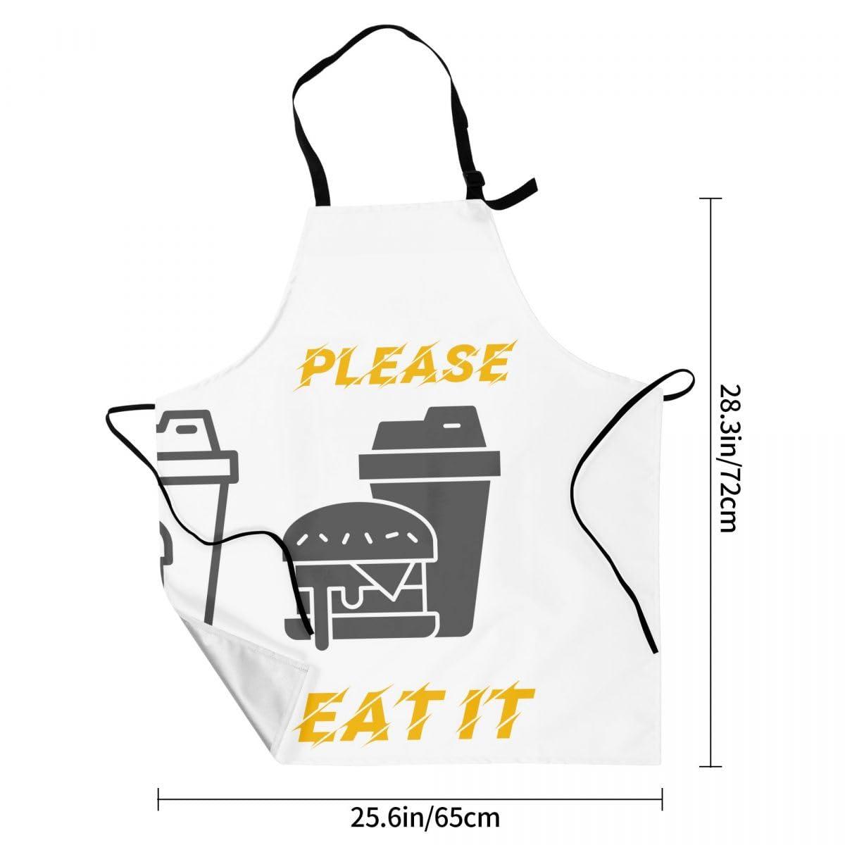 YURIOPF YURIOPF Custom Personalized Kitchen Aprons for Women with Adjustable Tie, Add Your Photo Text Logo, Waterproof Apron Kitchen Cooking Aprons, SandyBrown