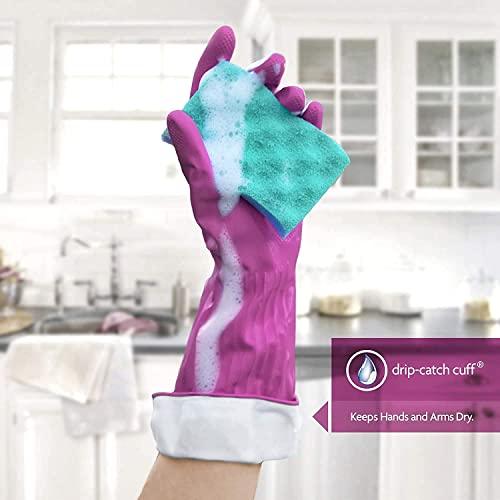 PLAYTEX Playtex Living Reusable Rubber Cleaning Gloves, Large (Pack - 3)