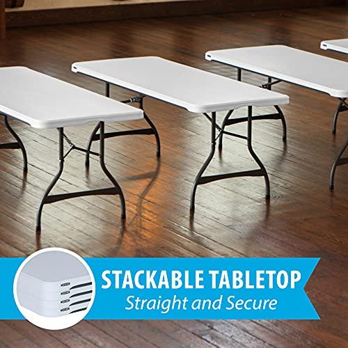 Lifetime Lifetime 80306 Commercial Stackable Folding Table, 6', White