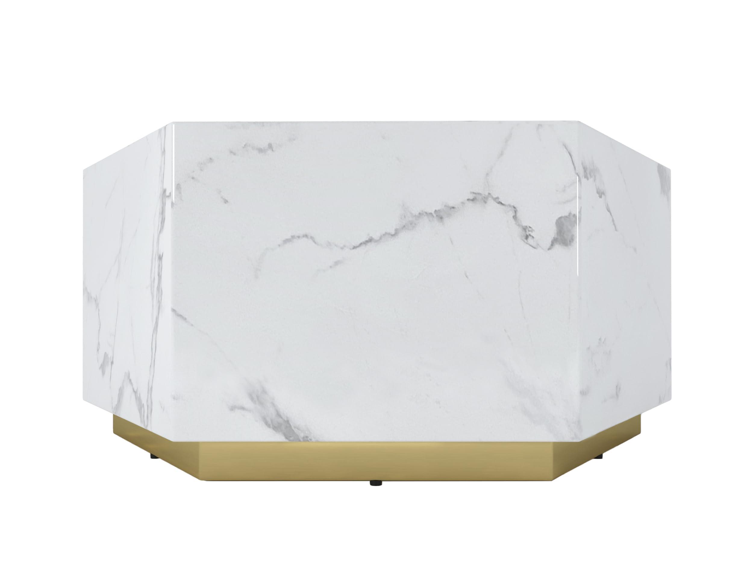 Neos Modern Furniture Neos Modern Furniture Coffee Table, White/Gray