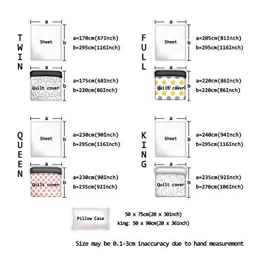 Prime Leader 4 Pcs Bedding Set-Nautical Navy Blue Anchor Grey White Chevron Zig Zag Ripple Duvet Cover Set Ultra Soft and Easy Care Sheet Quilt Sets with Decorative Pillow Covers for Children Kids Adults-Twin