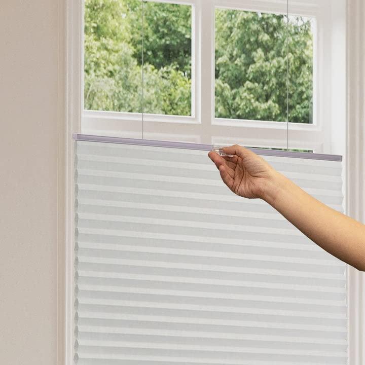 YELLOW BLINDS YELLOW BLINDS Cellular Shades, Window Blinds for Room, Window Coverings for Home Decor Series, Top Down Bottom Up, Snow- Light Filtering, 45.25" W x 48" H