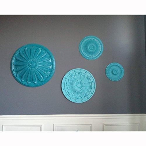 Ekena Millwork Ekena Millwork CM20FOSSF Foster Acanthus Leaf Ceiling Medallion, 20 1/2\"OD x 1 1/2\"P (Fits Canopies up to 2 1/4\"), Hand-Painted Spartan Stone
