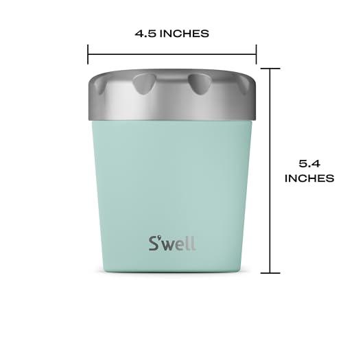 S\'well S\'well Stainless Steel Ice Cream Chiller, 16oz, Mint, Triple Layered Vacuum Insulated Container Keeps Ice Cream Frozen For Up To Four Hours, BPA Free