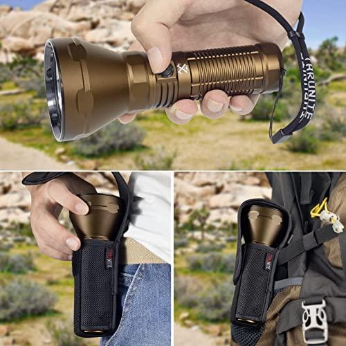 ThruNite ThruNite Catapult Pro Rechargeable Flashlight, SFT70 LED, 1005 Meters Throw, 2713 High Lumens Bright Searchlight, Long Beam Distance Spotlight for Hiking, Camping, and Hunting - Desert Tan