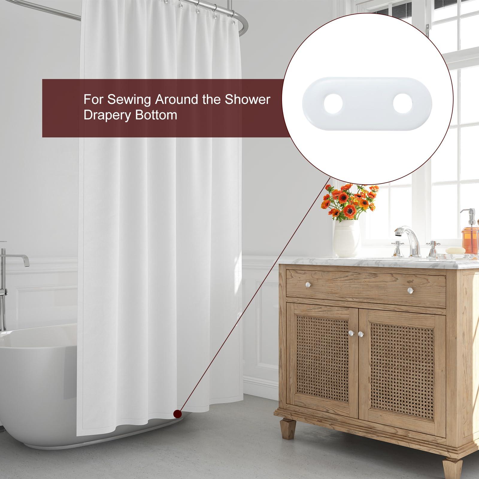 uxcell uxcell Curtain Weights (15g), Drapery Iron Weight for Bathroom Home Curtains Tablecloth Flags, White, 100Pcs