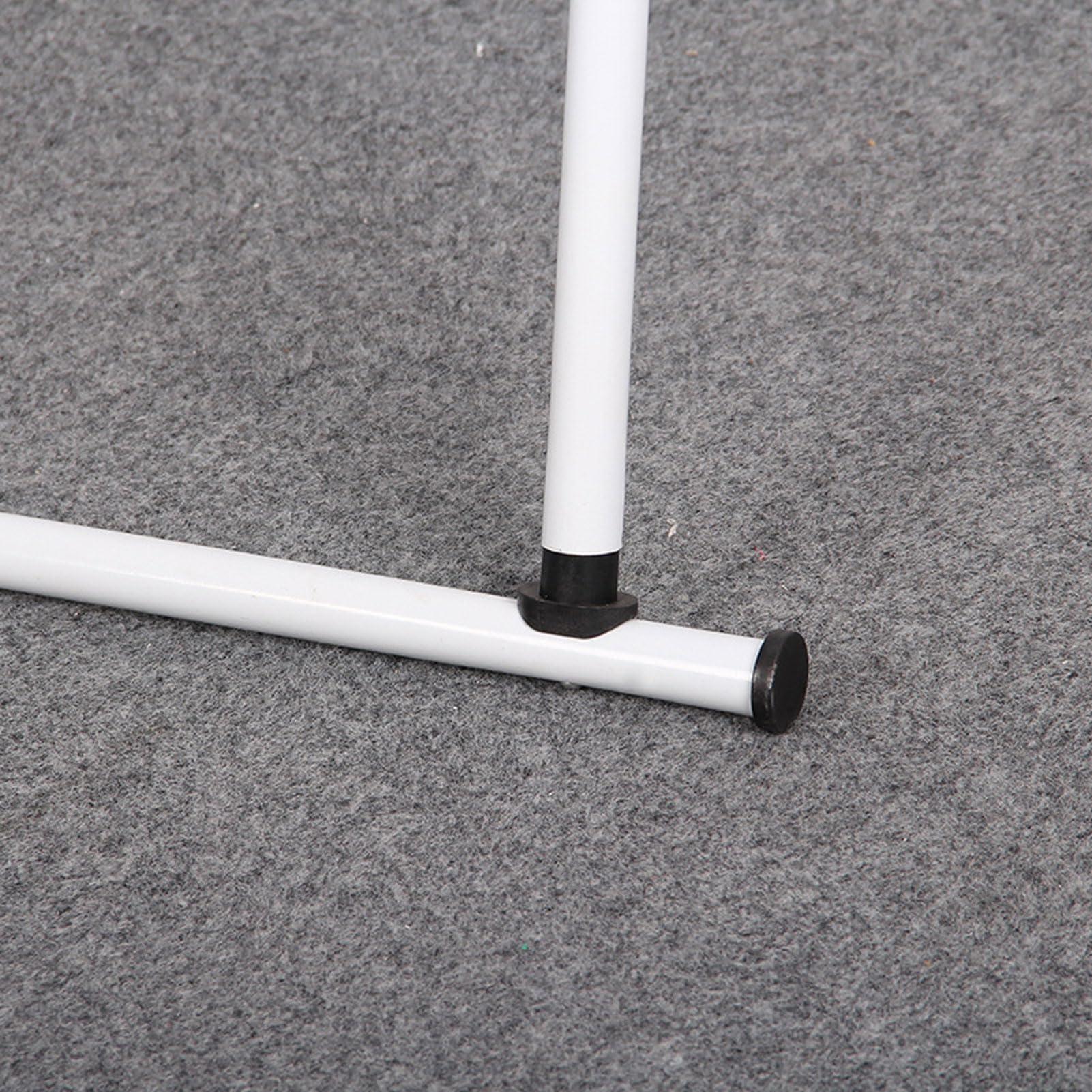 RUANLOV RUANLOV Clothes Drying Rack, Telescopic Clothes Drying Pole, Floor-Standing Removable Indoor Double-Pole Clothes Hanger, Stainless Steel Heavy Duty Clothes Hanger (78)