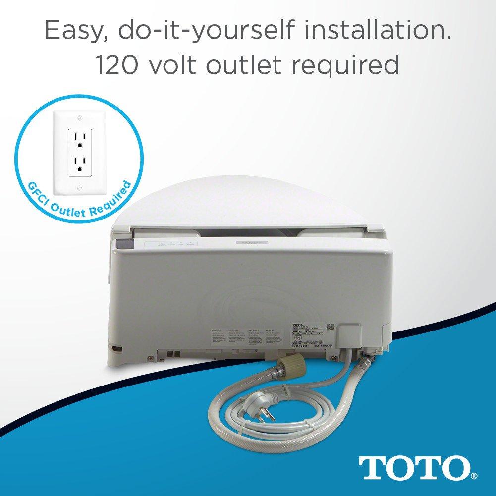 TOTO TOTO SW2024#01 A200 WASHLET Electronic Bidet Tolet Seat with SoftClose Lid, Elongated, Cotton White