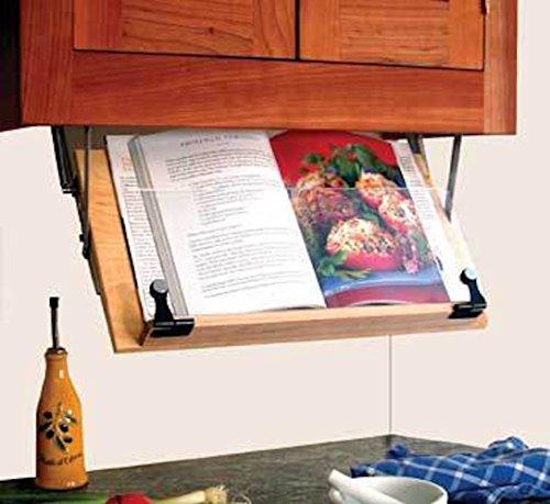 Clear Solutions Clear Solutions Under Cabinet Mounted Cookbook Holder - Wood - Made in The USA