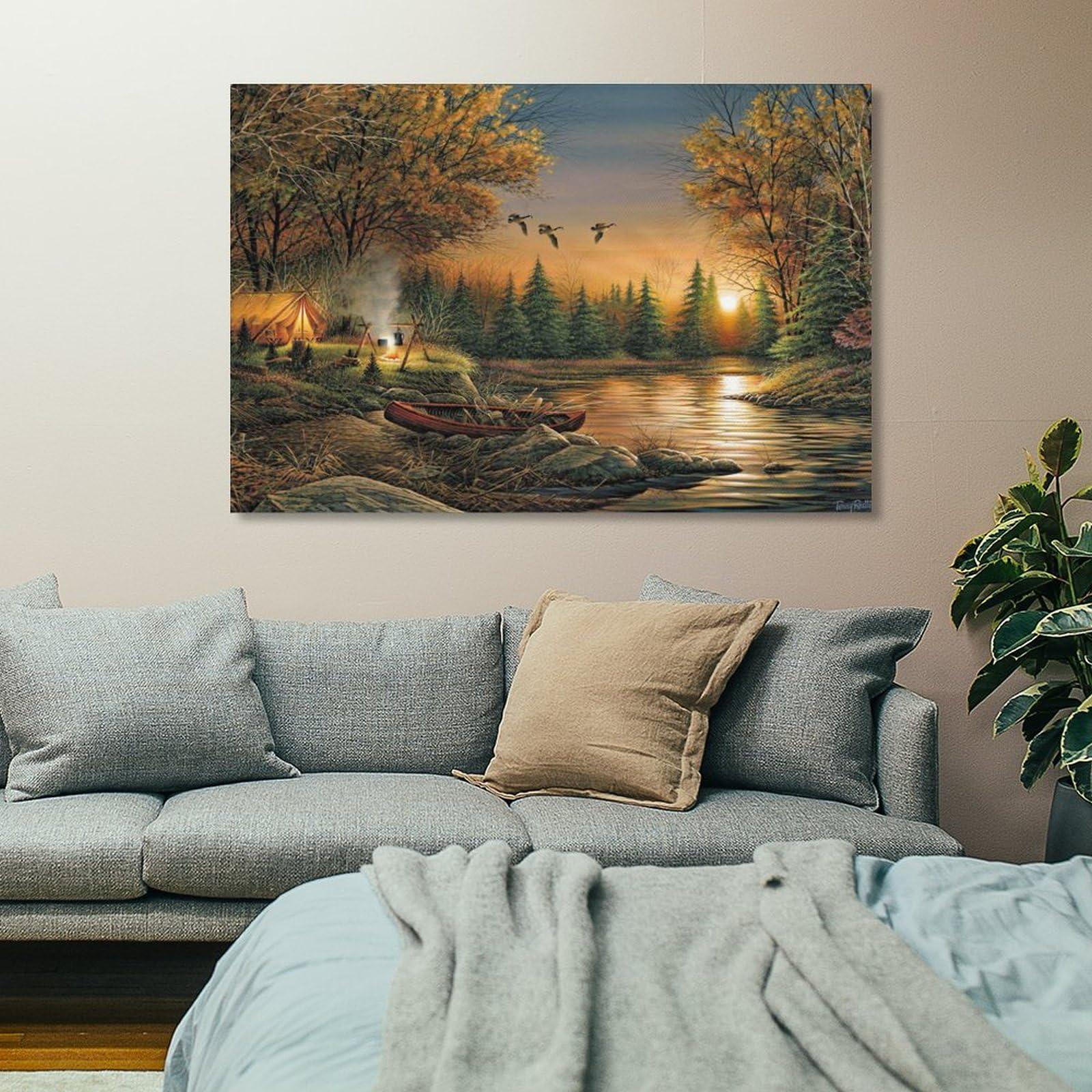 WITHMIST Terry Redlin Print Painting Landscape (99) Room Aesthetic Poster Print Art Wall Painting Canvas Posters Gifts Modern Bedroom Decor 08x12inch(20x30cm)