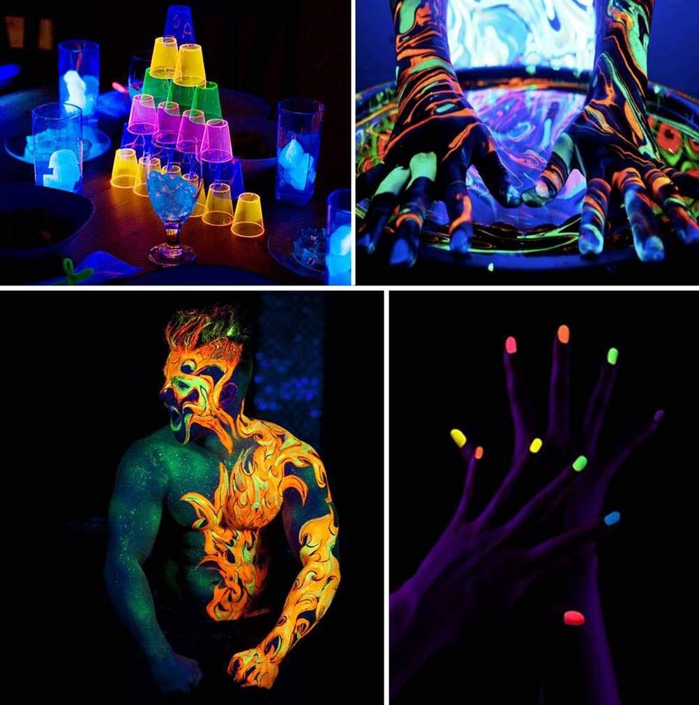 HouLight UV LED Black Light, HouLight High Power 10W LED Black Light Flood Light IP65-Waterproof (85V-265V AC) for Blacklight Party Supplies, Neon Glow, Glow in The Dark, Birthdays, Blacklights, Curing