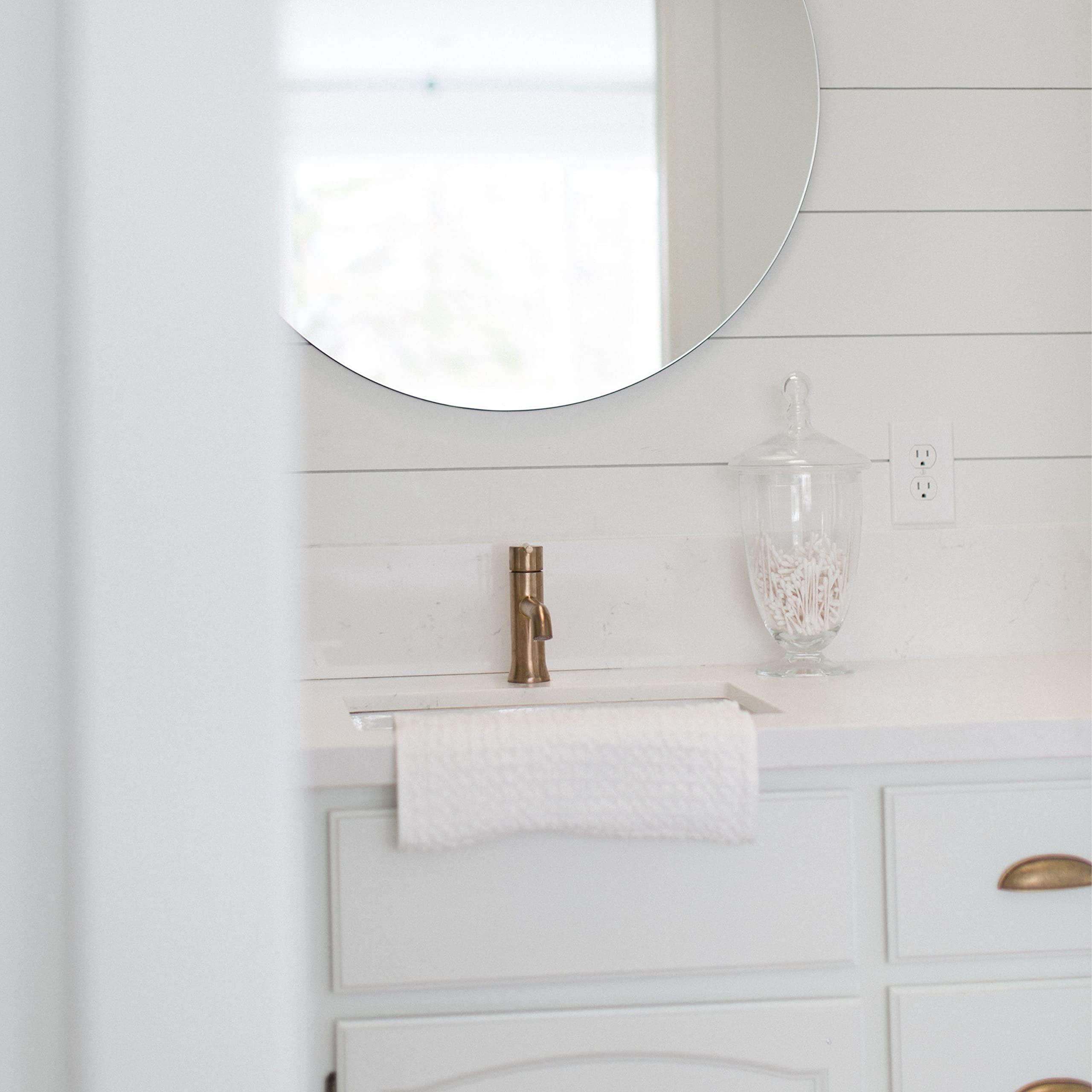 ONSEN ONSEN Premium Face Towel - Waffle Weave - 100% Supima Cotton - 12\" x 12\" - Ultra-Soft - Fast Absorbing & Quick Drying - Bathroom, Kitchen, Shower, Hotel, Spa, Travel, & Gym - Wash Cloth - White