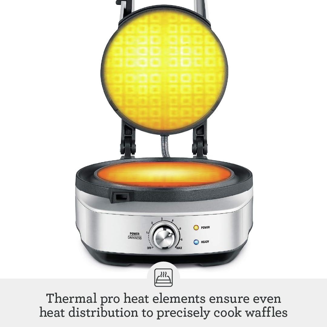 Breville Breville BWM520XL Waffle Iron, 2.3, Silver