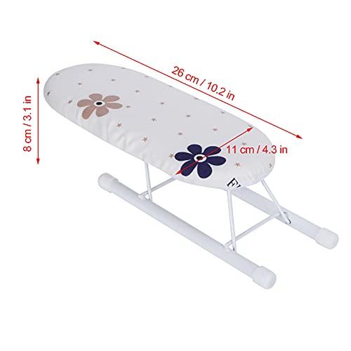 Jerliflyer Jerliflyer Desktop Ironing Board, Portable Mini Small Ironing Board Thickened with Folding Legs, Suitable for Home Travelling (Flowers Tightly grouped)