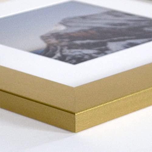 Frame It Easy Frame It Easy 17 x 34 Gold Natural Wood Frame (Dayton) with Matting