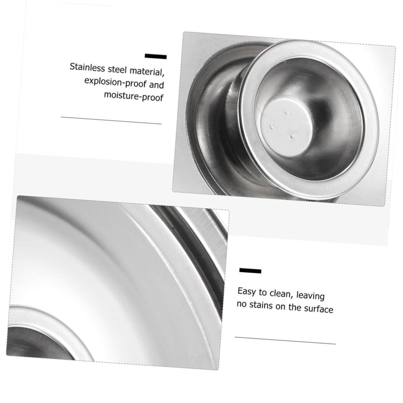 PRETYZOOM PRETYZOOM 2Pcs Metal Pot Cover for Seasoning Pot Oil Pot Lid Anti-Scalding Feature Cooking Pot Lids