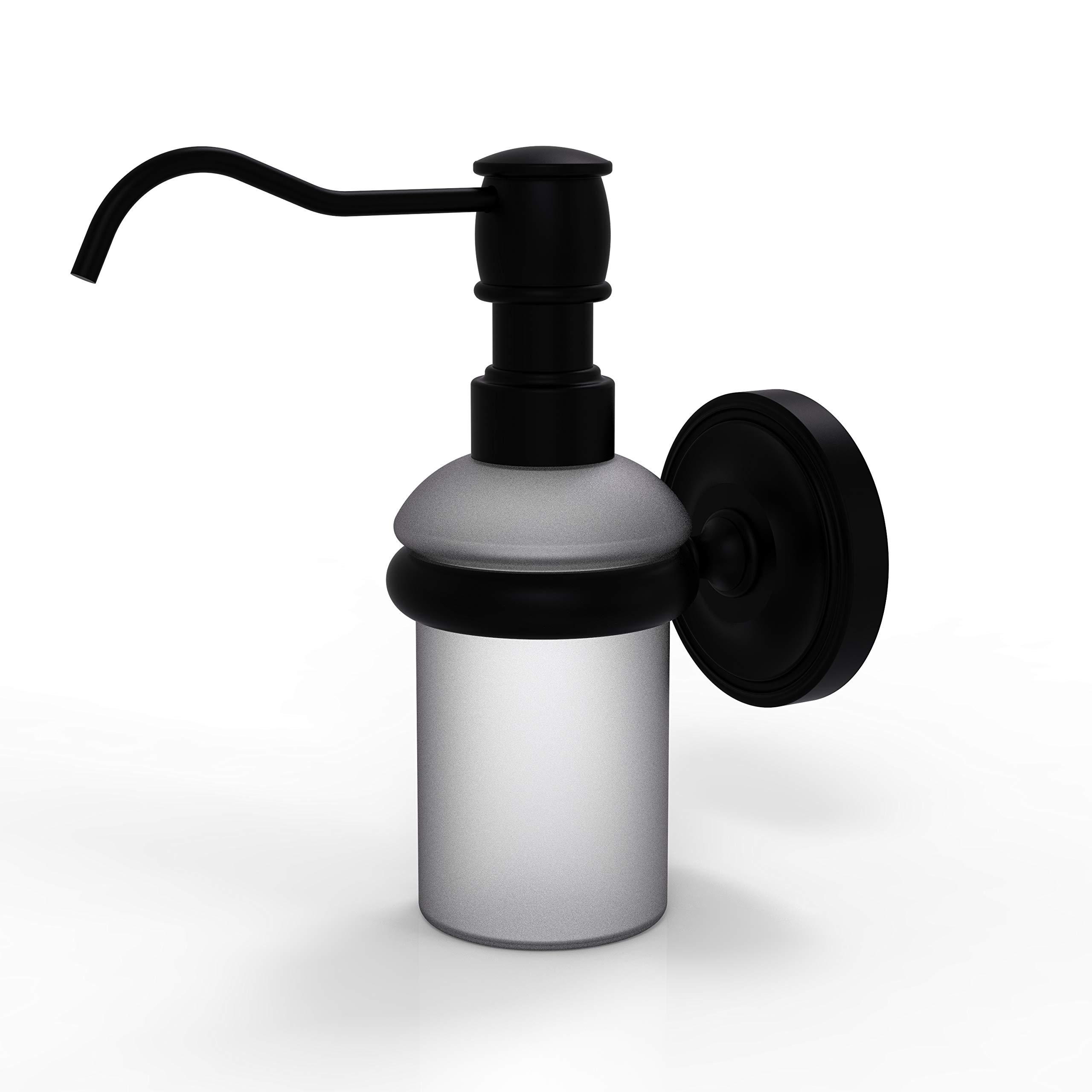 Allied Precision Industries Allied Brass PR-60 Prestige Regal Collection Wall Mounted Soap Dispenser, Matte Black