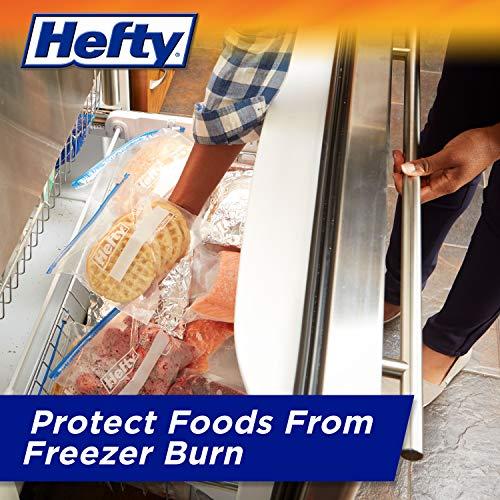 Hefty Hefty Slider Freezer Storage Bags, Quart Size, 74 Count