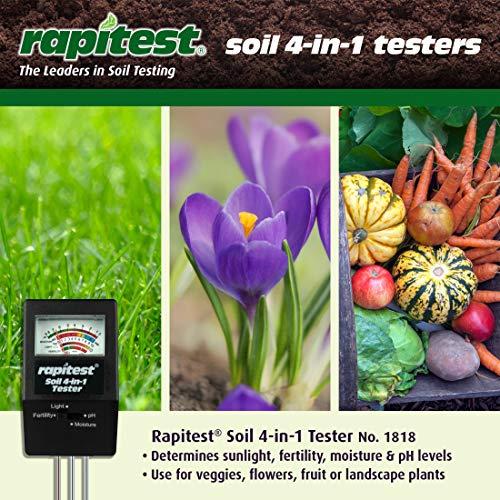 Luster Leaf Luster Leaf 1818 Rapitest 4-in1 Soil pH/Moisture/Fertility/Light Tester, Fertility