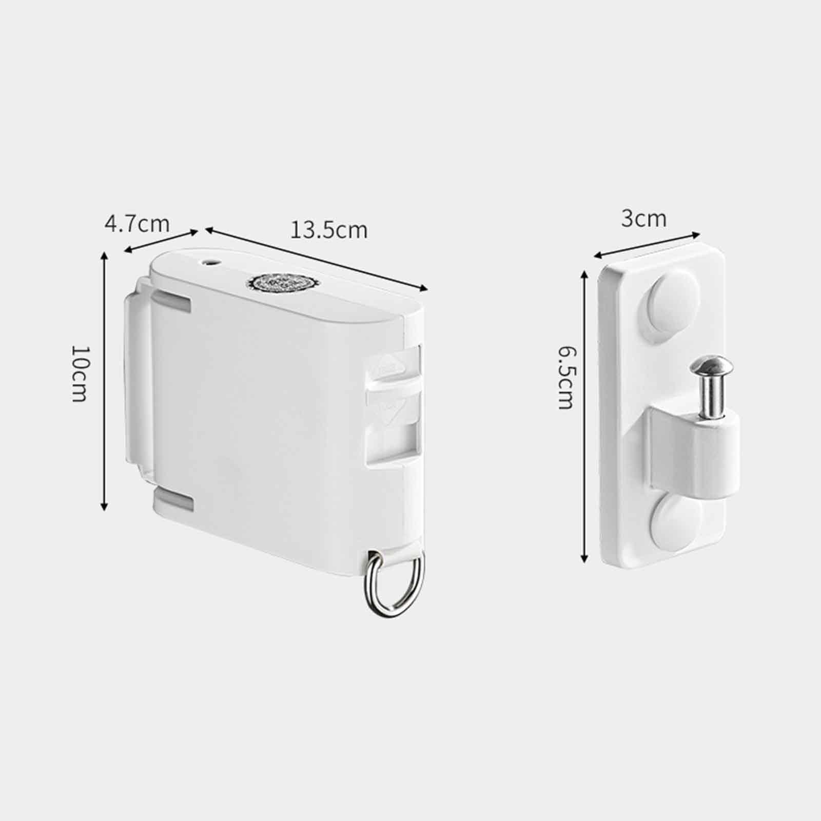 JUSHZ Retractable Washing Line Rope Clotheslines Clothesline Clothes Line for Outdoors Clothes Lines for Outside Rotary Heavy Duty Adjustable Windproof Anti-Slip Drying Quilt Indoor (4.2m,Black)