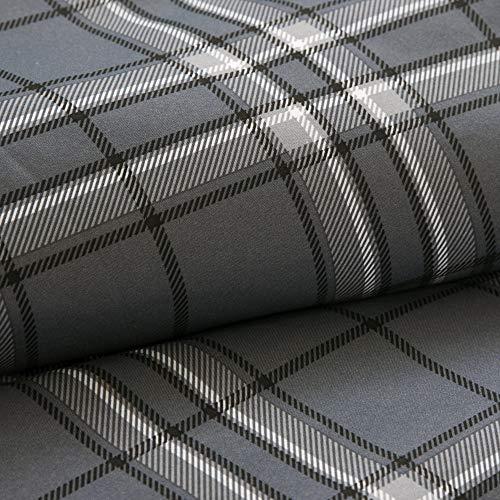 Intelligent Design Intelligent Design Daryl 5 Piece Plaid Print All Seasons Comforter Set, King/Cal King, Grey - Ultra Soft Microfiber Teen Bedding
