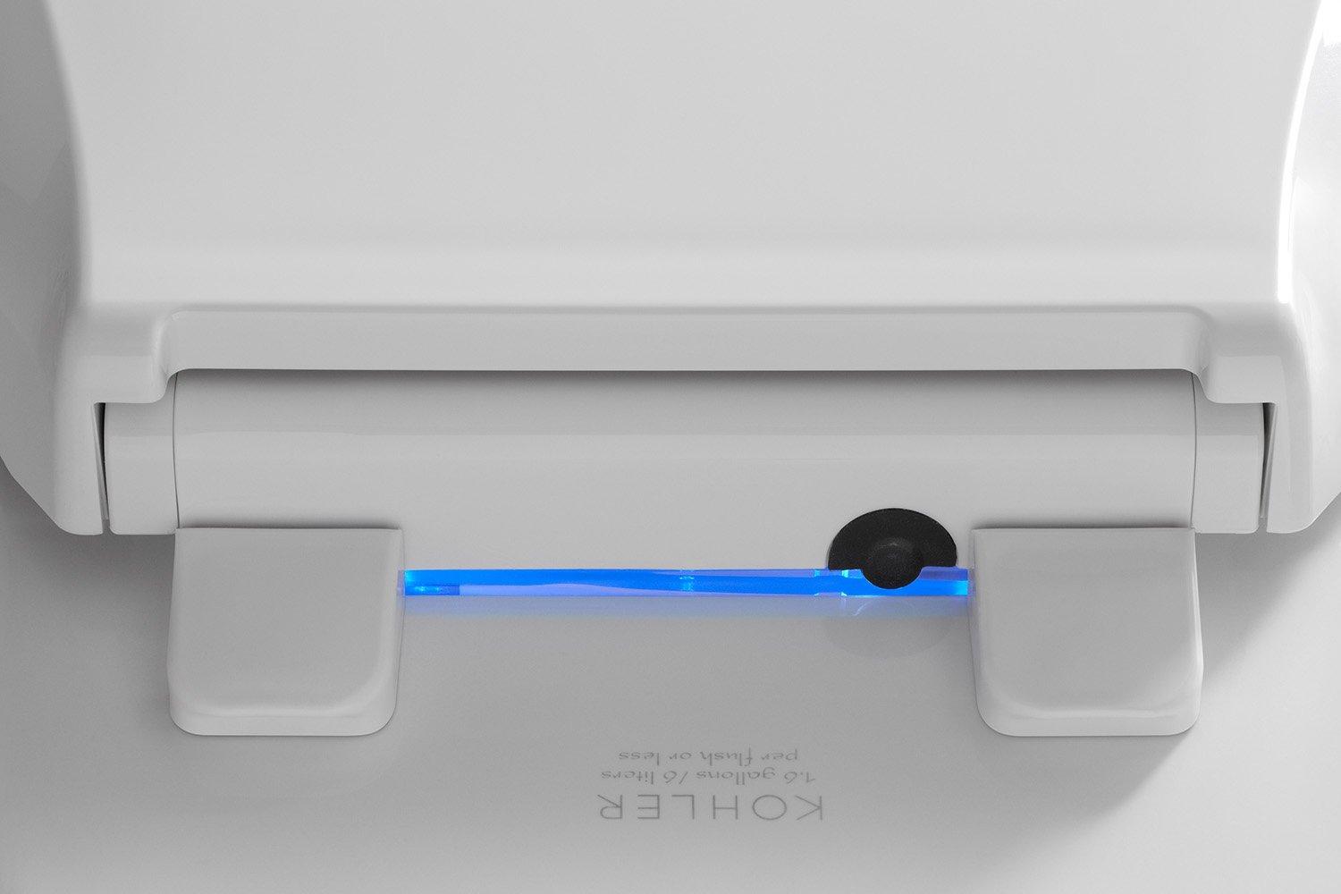 Kohler KOHLER Reveal(TM) Nightlight Q3(TM) Round-Front Toilet Seat, Dune