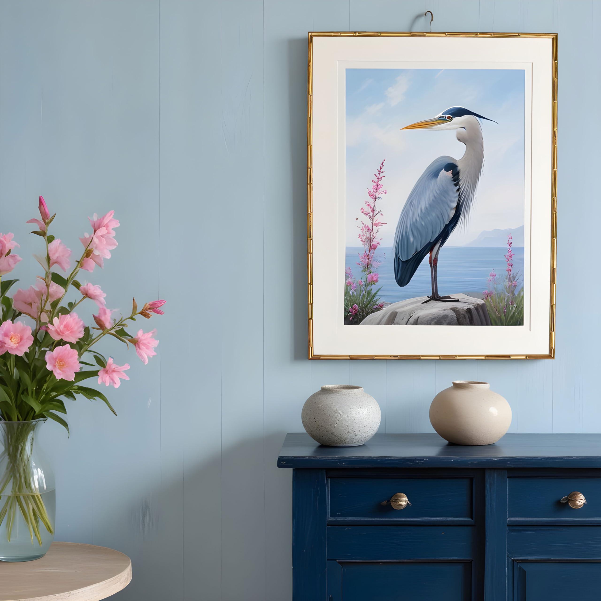 CountryArtHouse 10x15 Frame Gold Bamboo Picture Frame | 0.75 Inch Moulding Width | 0.625 Inches Rabbet Depth | Solid Wood Frame Complete with UV Acrylic Plexiglass, Foam Board Backing & Hanging Hardware