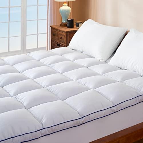 Hokway Hokway Twin XL Mattress Pad, Mattress Topper with 8-21\" Deep Pocket, 1000GSM Down Alternative Overfilled, Quilted Fitted Pillow Top Soft Cooling Mattress Protector