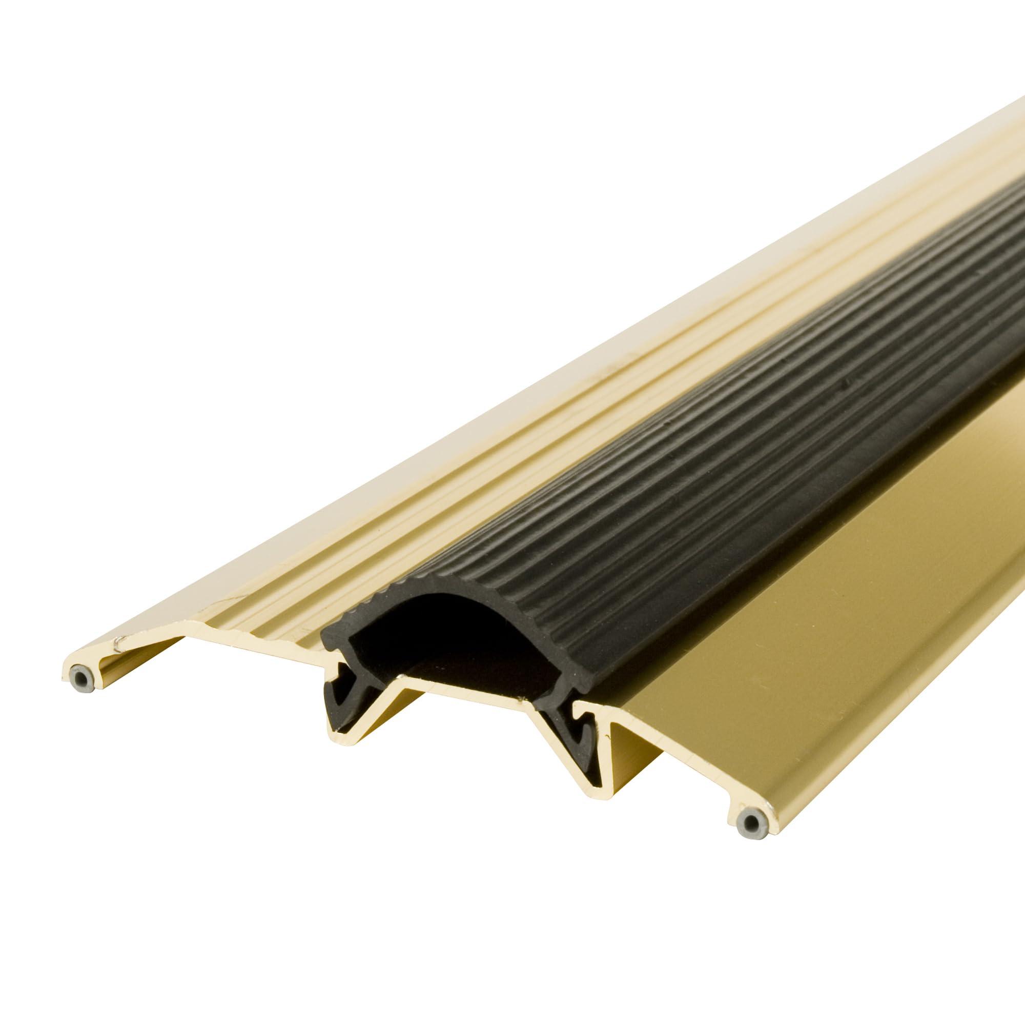 M-D Building Products Premium Low Threshold with Vinyl Seal AP 334, 36 Inches, Brite Gold - MD Building Products 09043