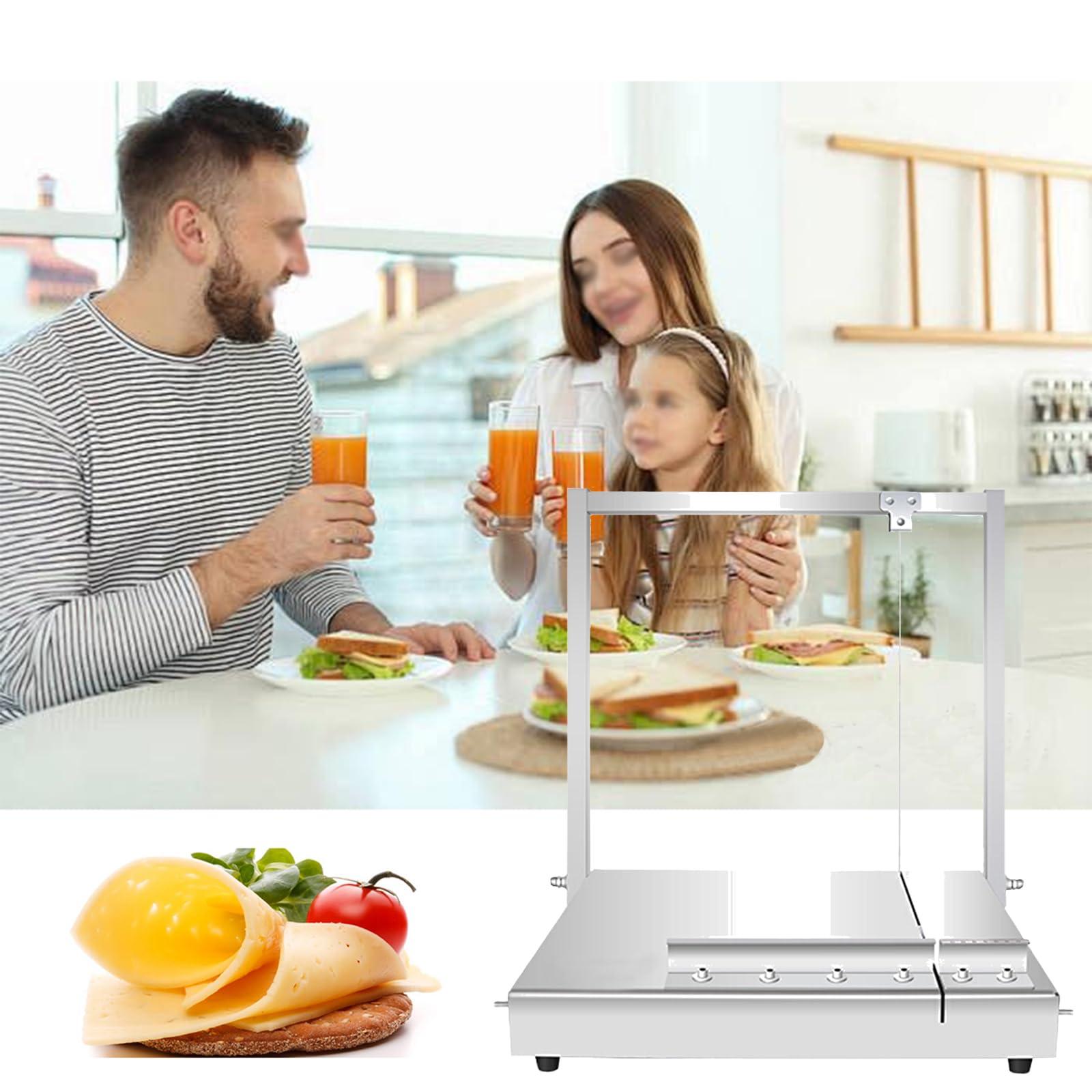 ZBJDX Manual Cheese Slicer, Heavy Duty Butter Cutter with Wire - Food Grade 304 Stainless Steel, Multipurpose Commercial and Home Kitchen Cutting Tools