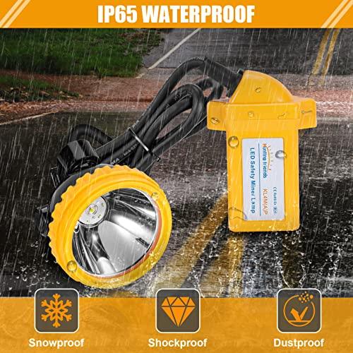 Hunting friends Hunting friends High Lumens Superbright LED Mining Light KL4M(A).Plus Miner Cap Lamp Waterproof Underground Headlamp Hard Hat Headlamp