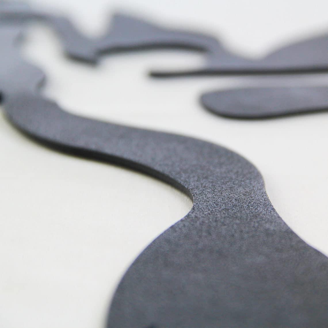 VVEDESIGN VVEDESIGN Custom Moose Metal Wall Sign - Personalized Moose Metal Wall Art - Moose Metal Wall Decor - Metal Home Decor - Custom Gifts - Name Signs