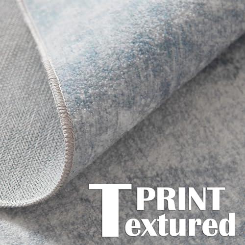 COLLACT COLLACT Hallway Runner Rug 2x7 Washable Rug Area Rug Modern Abstract Rug Indoor Contemporary Carpet Chenille Thin Rug Kitchen Grey Print Non Slip for Bathroom Bedroom Living Room