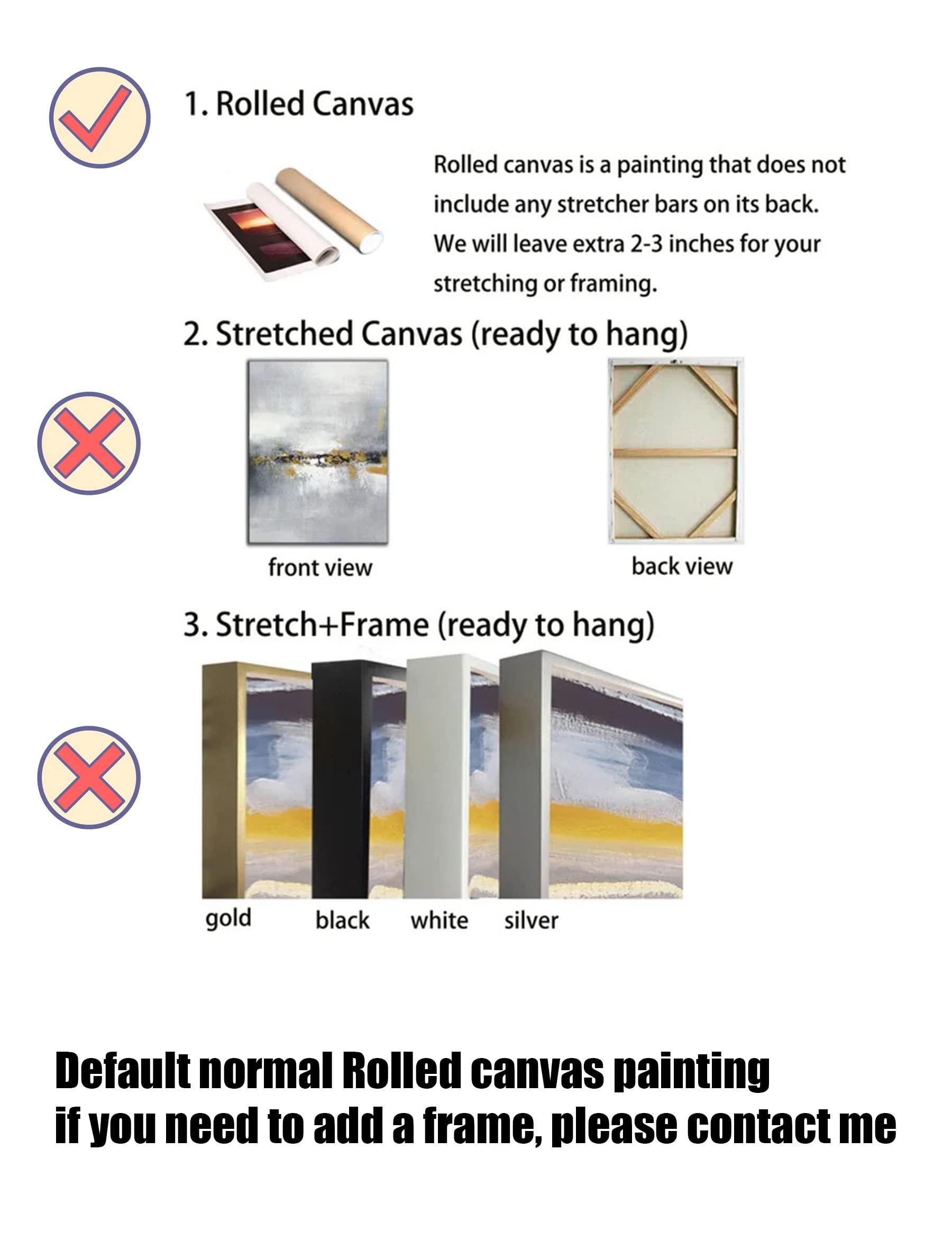 HomeLoft Basics Hand Painted Black White Abstract Oil Paintings on Canvas Wall Art For Living Room Bedroom Wall Decor Minimalist Painting 60x60 inch