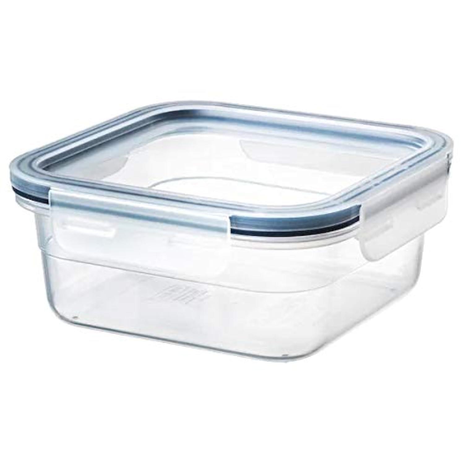 Ikea IKEA 365+ Polypropylene Leak-proof Microwave Safe square-shaped Food Container With Lid - 750 ml, Transparent