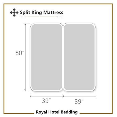 Royal Hotel Bedding Royal Hotel Bedding Split King Solid Taupe Wrinkle-Free Brushed Microfiber Sheet Set, deep Pocket, 95gsm, 100% Luxury Sheets.