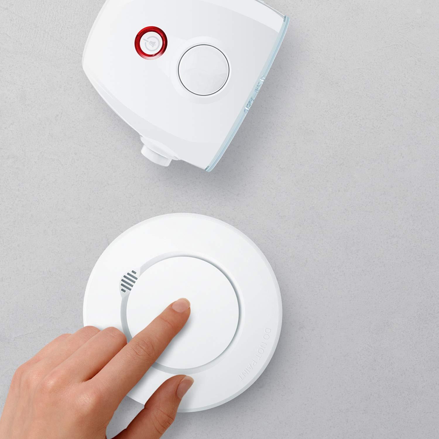 Bellman & Symfon Bellman & Symfon Safe Fire Alerting Solution Smoke Detector for Hard of Hearing - Wireless Smart Home Safety Alarm Includes Smoke Alarm Transmitter, Alarm Clock Receiver with Guiding Night Light