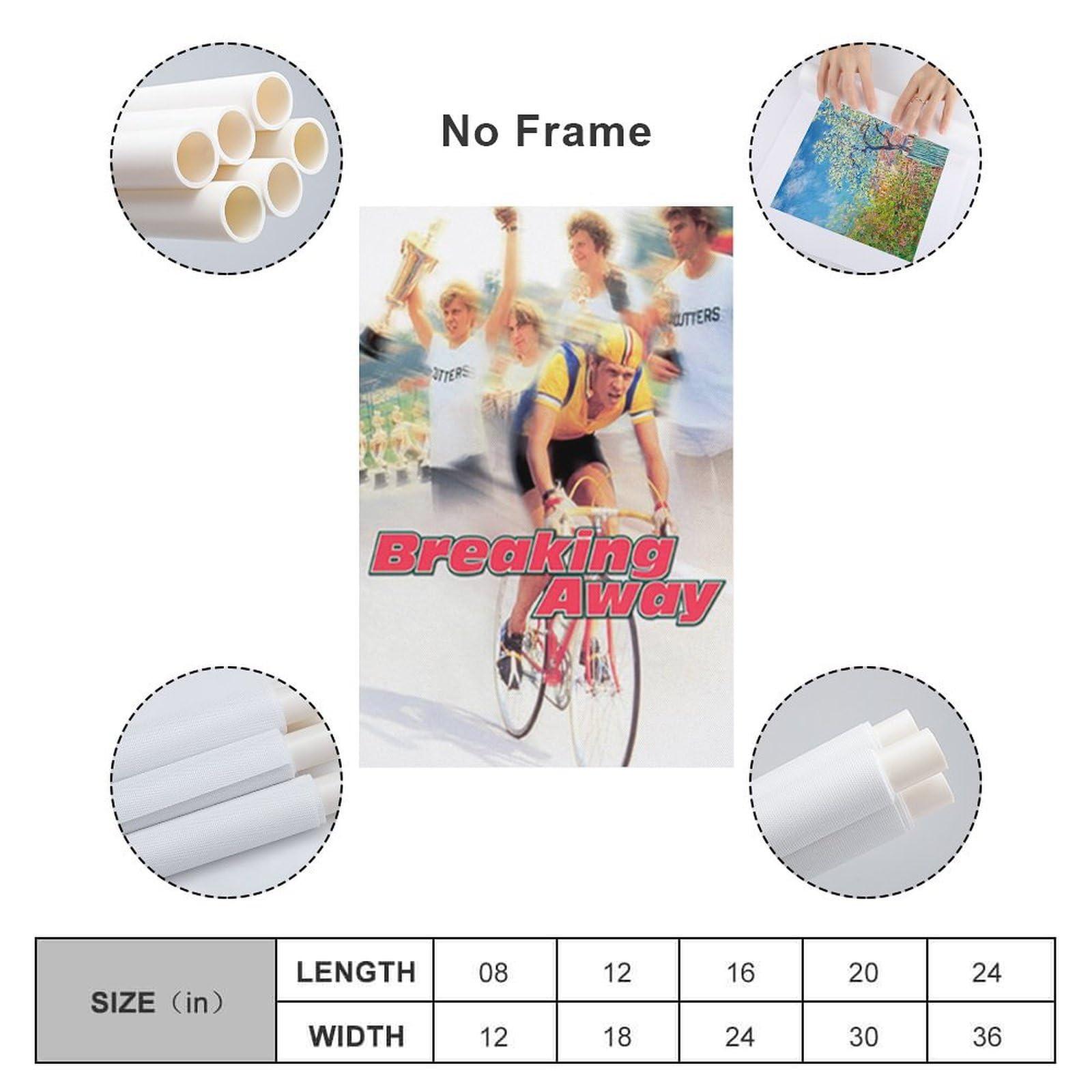 UNBIT Classic Movie Poster Breaking Away Room Aesthetic Poster Print Art Wall Painting Canvas Posters Gifts Modern Bedroom Decor 20x30inch(50x75cm)
