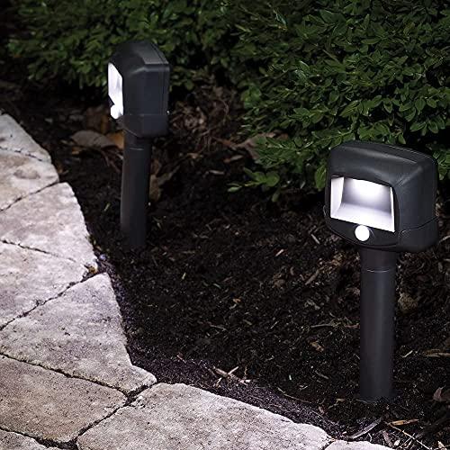 Mr. Beams Beams MB572 35 Lumen Wireless Motion Sensing LED Path Lights, 2-Pack, Brown