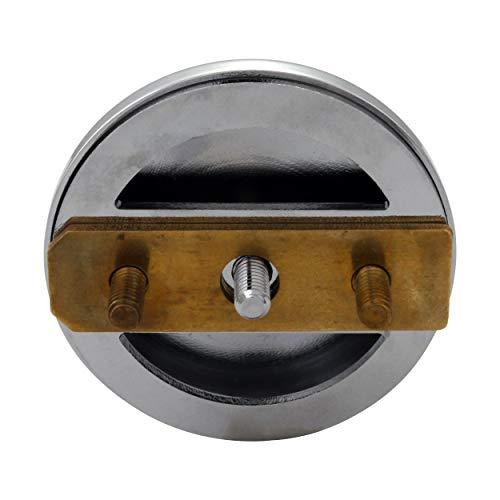 Westbrass Westbrass D94H-26 1-1/2" NPSM Coarse Thread Twist & Close Bathtub Drain with Illusionary No-Hole Overflow Faceplate, Polished Chrome