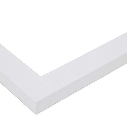 ArtToFrames ArtToFrames 20x28 Inch White Picture Frame, This 1.25\" Custom Poster Frame is Satin White Frame, for Your Art or Photos, WOMFRBW26074-20x28