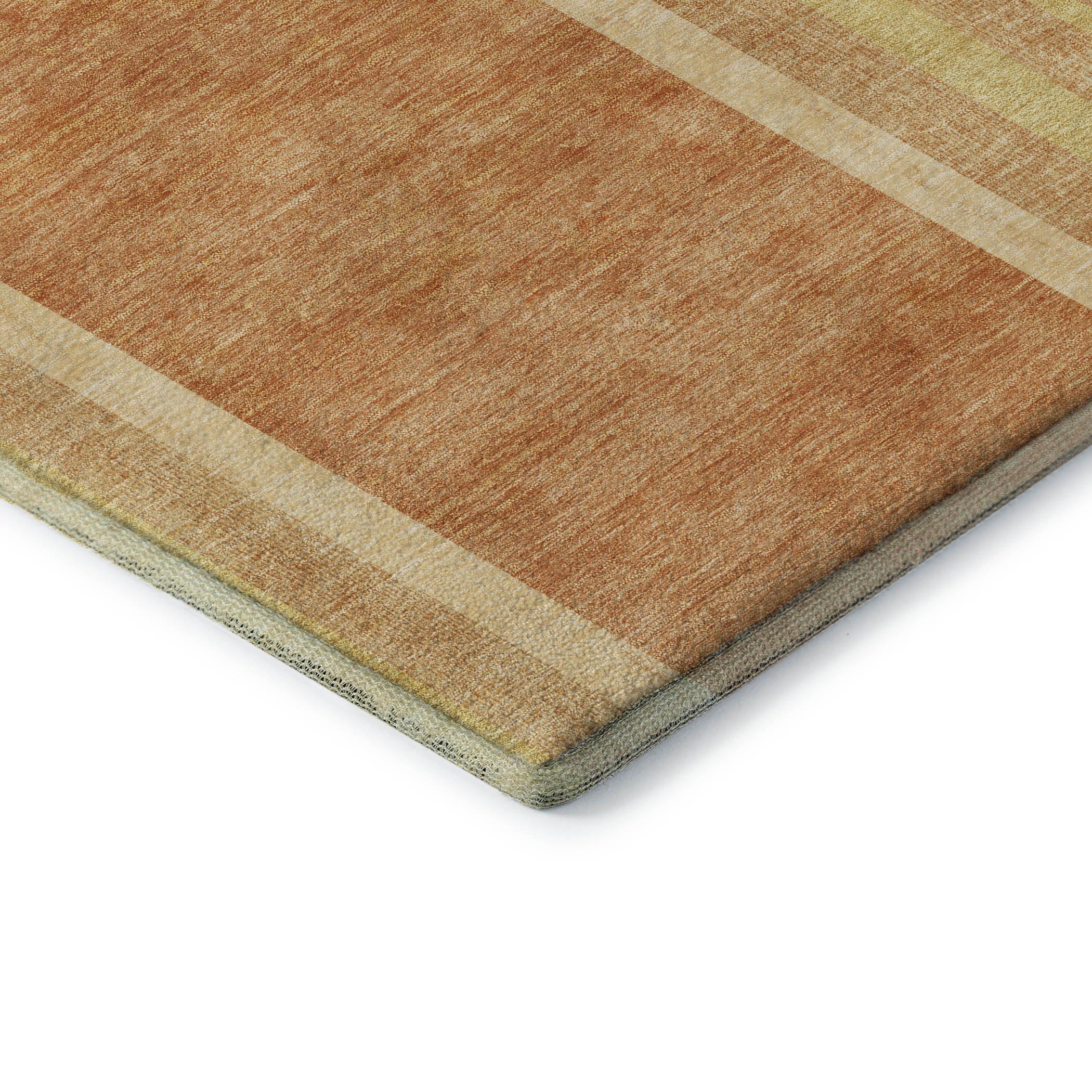 Addison Rugs Addison Rugs Mayfield AMF532 Terracotta 9' x 12' Indoor Premium Machine Washable Rug, Silky Soft, Easy Clean, Non Shedding, Bedroom, Living Room, Dining Room, Kitchen, Patio Rug