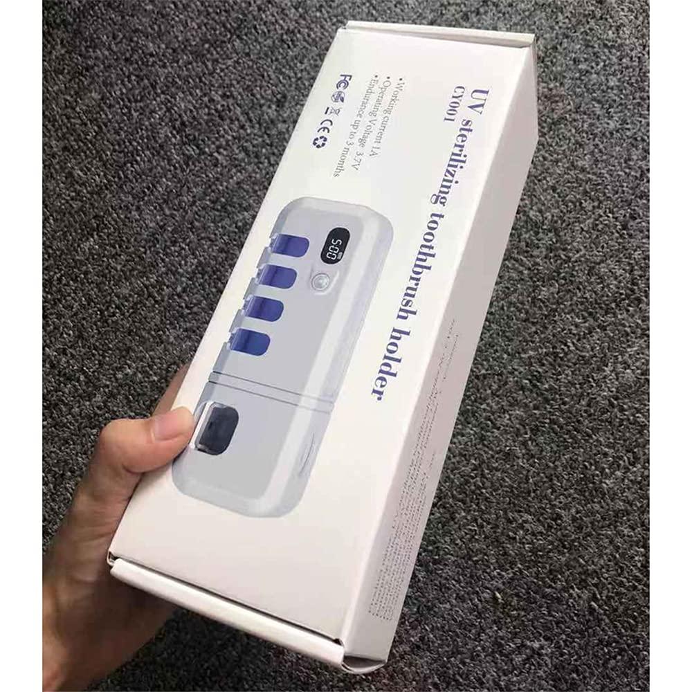 EUYIMOMO tooth brush holder,Automatic toothpaste squeezing toothbrush holder, wall-mounted non-perforated toothbrush holder-white