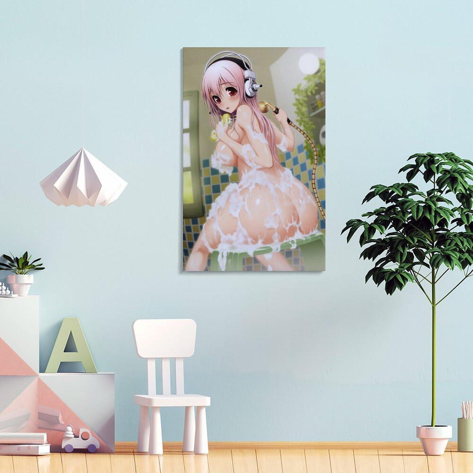 HomeLoft Basics Sonicomi Game Anime Posters Super Sonico Girl Idol Group Boobs Posters Bathroom Posters Canvas Art Poster And Wall Art Picture Print Modern Family Bedroom Decor Posters 12x18inch(30x45cm)