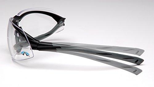 Pyramex Safety Pyramex Onix Safety Eyewear, Clear Lens With Black/Blue Frame