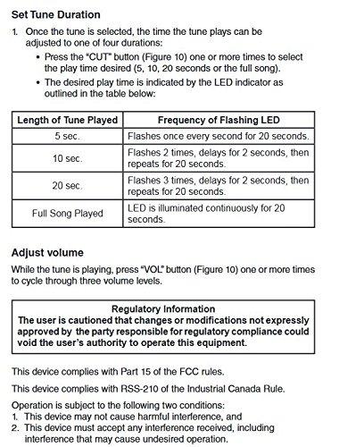 Broan-NuTone Broan-NuTone LA600WH Universal Wired/Wireless MP3 Doorbell Mechanism White, 2.25" x 6" x 9.5"
